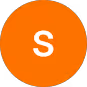 Orange circular icon with a white uppercase letter 'S' in the center.
